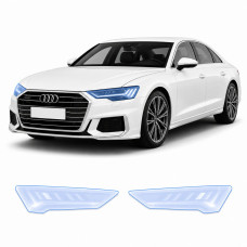 Антигравійна захисна бронеплівка за лекалами для Audi A8 D5 2017-2021 - оптика (фари та ПТФ)