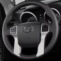 Чехол Оплетка Руля для Toyota Land Cruiser Prado 2010-2017 Кожа (Модельная Выкройка)