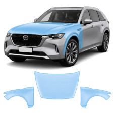 Антигравійна захисна бронеплівка за лекалами для Mazda CX-90 2023- капот і передні крила