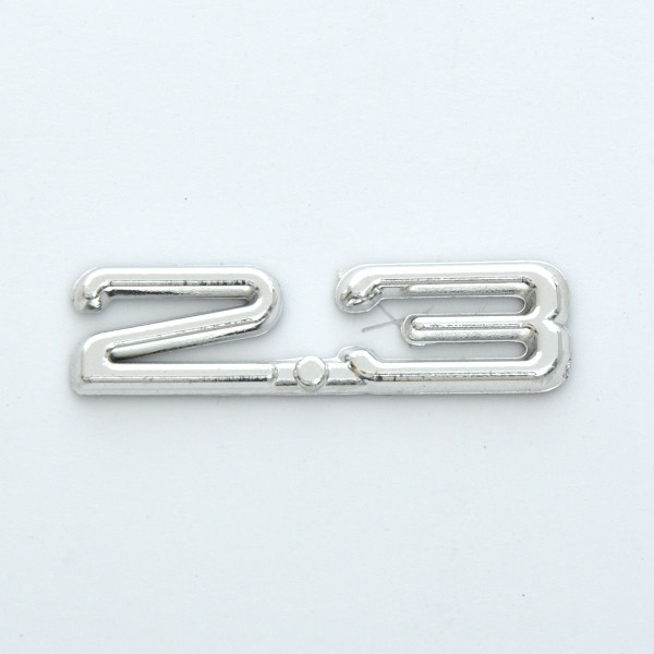 Эмблема надпись 2.3 Audi скотч 7 x 20 мм