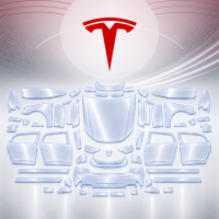 Антигравійна захисна бронеплівка за лекалами для Tesla Model 3 II facelift 2023- повний кузов