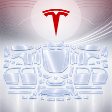 Антигравійна захисна бронеплівка за лекалами для Tesla Model 3 I 2017-2023 - повний кузов