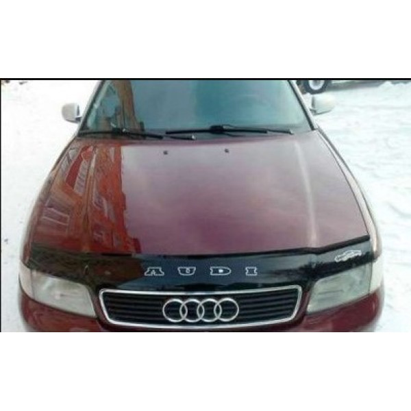 Дефлектор капота мухобойка для Audi A4 (B5) 1994-2001 Евро Крепление (Vip Tuning) AD07