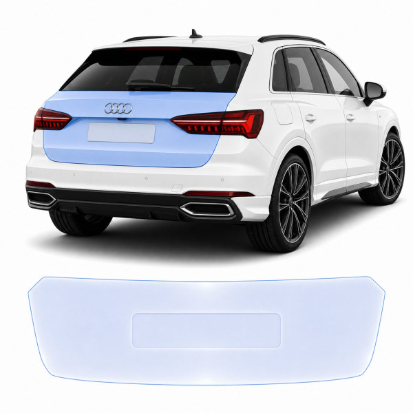 Антигравийная защитная бронепленка по лекалам для Audi Q3 F3 2018-2024 - зона крышки багажника
