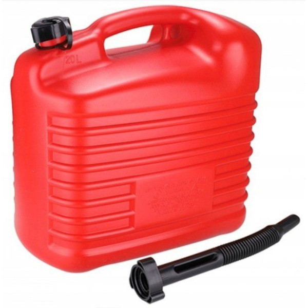 Канистра 20л Для Нефте Продуктов Плотная с лейкой Красная (Гост HDPE-02)