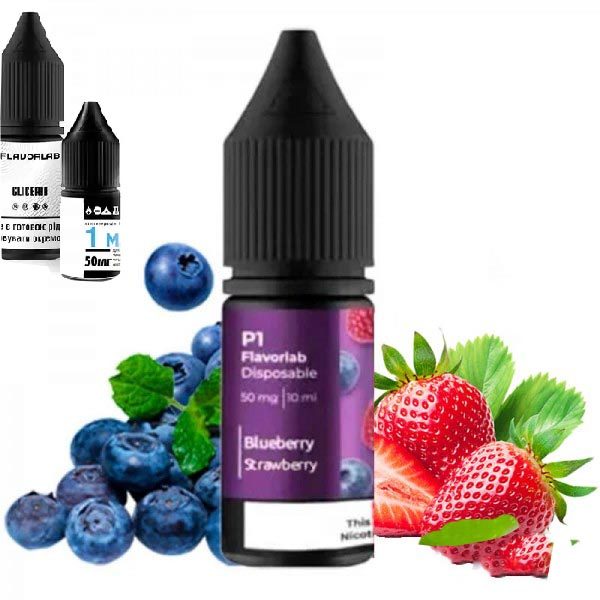 Рідина Самозаміс Flavorlab P1 10ml Blueberry raspberry Чорниця малина