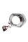 LED Маска Ангельські очі 3" D76 мм 12V 6000K BMW Білий Світло Хром Sport-L 2 шт
