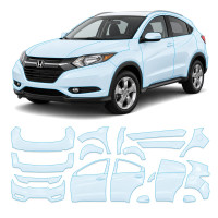 Антигравийная защитная бронепленка по лекалам для Honda HR-V (US/глобальний) II 2015-2018 - полный кузов