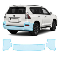 Антигравійна захисна бронеплівка за лекалами для Lexus GX J150 facelift 2 2020-2023 - задній бампер