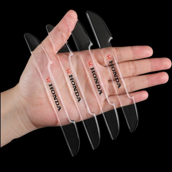 Защитные противоударные полосы дверей Honda 4 шт Силикон на скотче на край двери Прозрачные