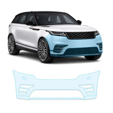 Антигравийная защитная бронепленка по лекалам для Land Rover Range Rover Velar L560 2017-2020 - передний бампер
