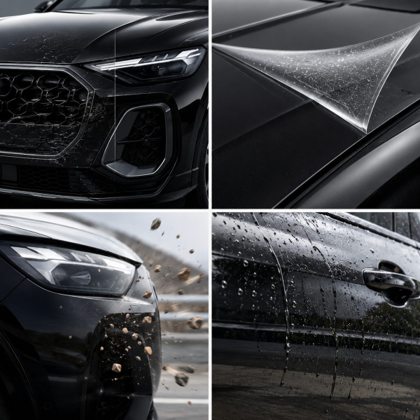Антигравийная защитная бронепленка по лекалам для Audi Q5 GU 2025- зона крыши