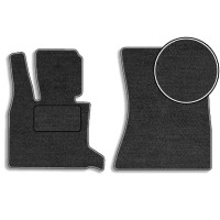 Передние ворсовые коврики для BMW X6 (E71) 2007-2014 с подпятником 2 шт (Carrera)
