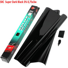Тонувальна плівка Solux SRC Антицарапін Super Dark Black 3% 0,75x3м (PCG-1A)