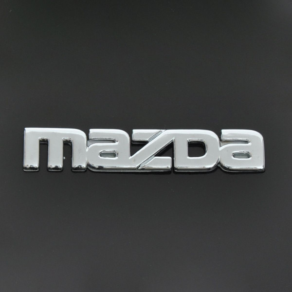 Емблема напис Mazda маленький скотч 90 x 15 мм