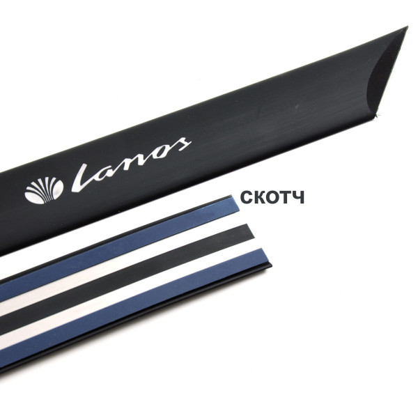 Молдинг кузова для Daewoo Lanos Klimek 270 / гумовий 4 - 2 на крило (Оригінал)