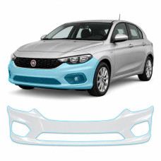 Антигравийная защитная бронепленка по лекалам для Fiat Tipo II 2015-2020 - передний бампер