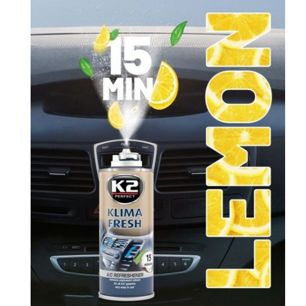 Очиститель автокондиционера спрей K2 Klima Fresh 150мл Новая машина (K222)