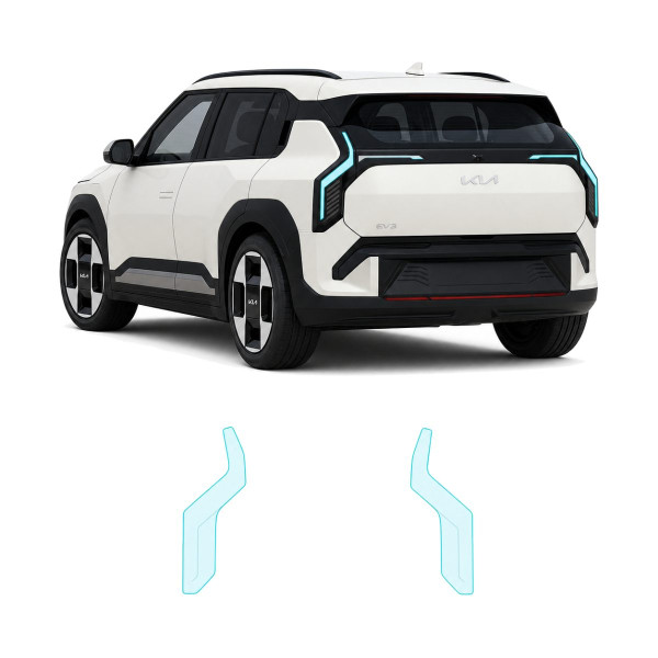Антигравийная защитная бронепленка по лекалам для Kia EV3 I 2024- задние фонари стопы