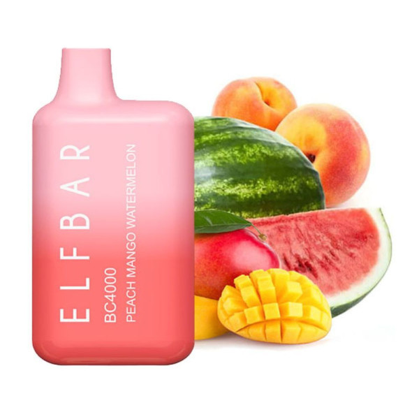 Elf Bar BC4000 POD  5% Оригинал Peach Mango Watermelon Персик Манго Арбуз (Подзаряжаемый)
