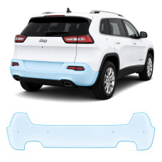 Антигравійна захисна бронеплівка за лекалами для Jeep Cherokee KL facelift 2019-2023 - задній бампер
