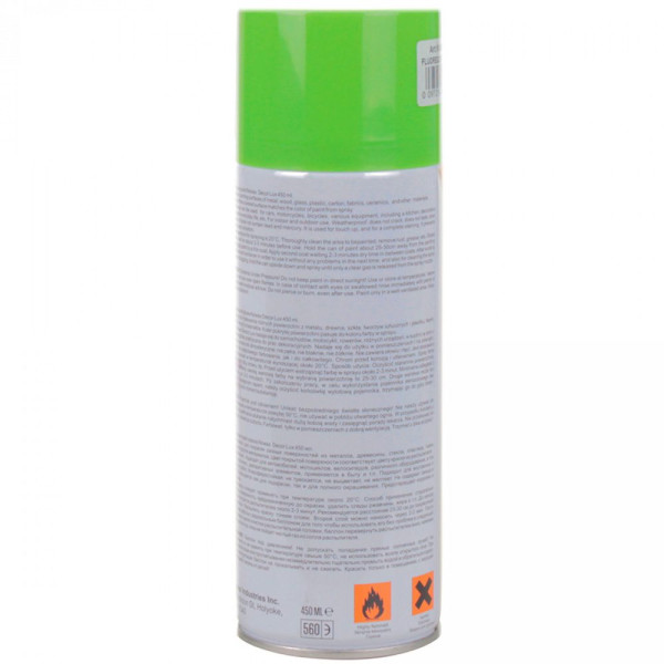 Флуоресцентна фарба Nowax Спрей 450 мл Зелена (green) NX48046