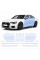 Антигравійна захисна бронеплівка за лекалами для Audi A6 C9 2025- зони дверей і стійки вікон