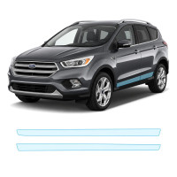 Антигравийная защитная бронепленка по лекалам для Ford Escape (US) III facelift 2017-2019 - нижняя зона кузова пороги