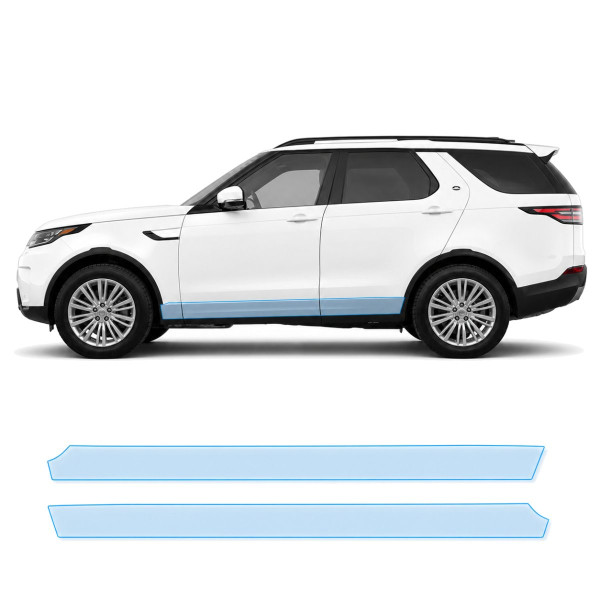 Антигравийная защитная бронепленка по лекалам для Land Rover Discovery L462 2017-2020 - нижняя зона кузова пороги