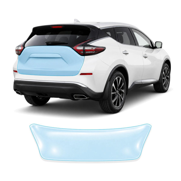 Антигравийная защитная бронепленка по лекалам для Nissan Murano Z52 facelift 2019-2024 - зона крышки багажника