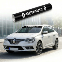 Наклейка на лобове скло авто RENAULT 135 x 1000 мм Зовнішня Чорний Напис