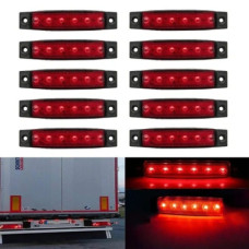 Габарит LED прямоугольный 100х10 мм 12/24V Led 6 диодов 5 шт (201306)