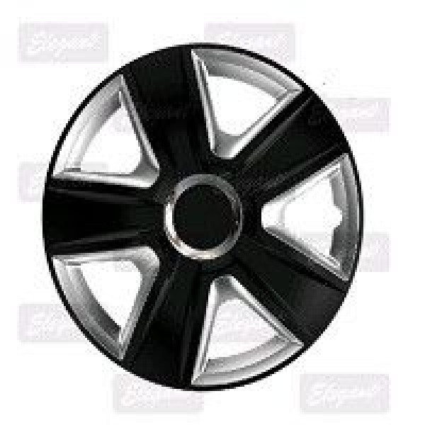 Колпак колеса Elegant ESPRIT RC R13 черный, серебристый, хром RC, хром кольцо