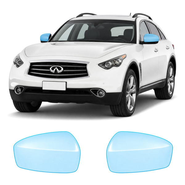 Антигравийная защитная бронепленка по лекалам для Infiniti FX35/FX37/QX70 S51 facelift 2012-2017 - зеркала