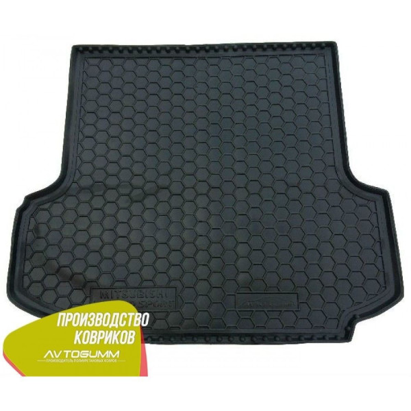 Автомобильный коврик в багажник Mitsubishi Pajero Sport 2 2008- / Резиновый (Avto-Gumm)