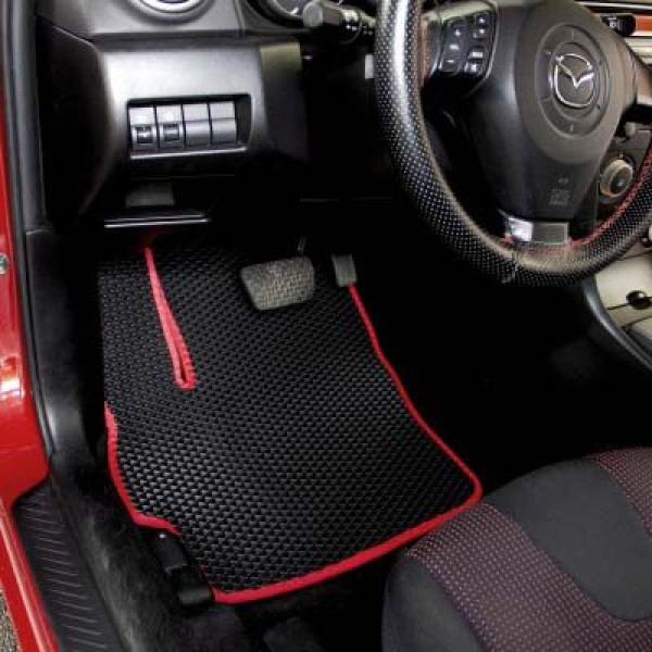 Килимки у салон EVA для Mazda 3 I 2003-2009 SD/HB з підп'ятником Бежеві-Бежевий кант 5 шт