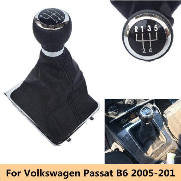 Ручка КПП с пыльником в сборе Модельная для Volkswagen Passat B6 2005-2012 Кожаная ручка (6 Скоростей) FXVW-109/6 №18