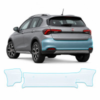 Антигравийная защитная бронепленка по лекалам для Fiat Tipo Cross (Egea Cross) I 2020- задний бампер