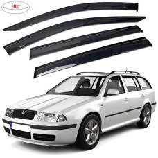 Дефлектори вікон вітровики HIC для Skoda Octavia A4 Tour 1997-2012 Універсал Оригінал (SK03)