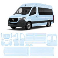 Антигравийная защитная бронепленка по лекалам для Mercedes-Benz Sprinter W907 2018- полный кузов
