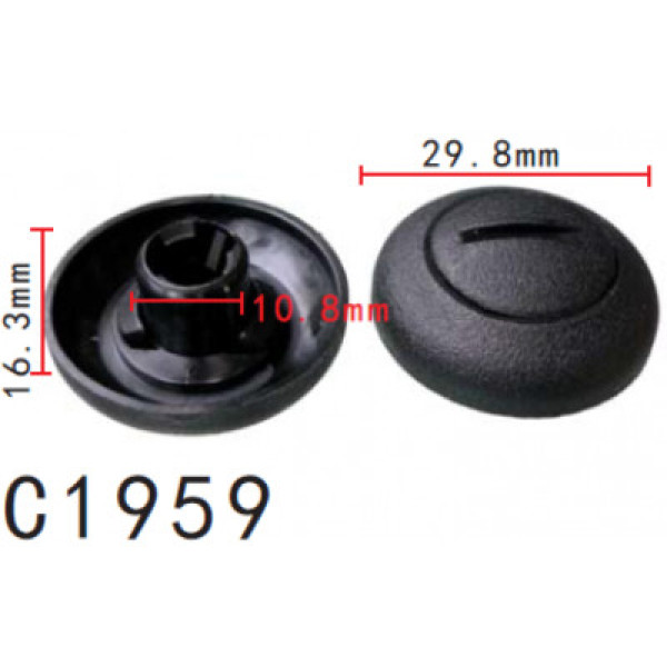 Кліпса втулка кріплення підкрилок Hyundai (8682526000, 86825-26000, 20121) (C1959)