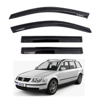 Дефлекторы окон ветровики Volkswagen Passat B5 Wagon 1997-2005 Скотч 3M Voron Glass