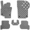 Коврики в салон Экокожа для Volkswagen Golf V plus 2005- Серые 5 шт (Rombus)