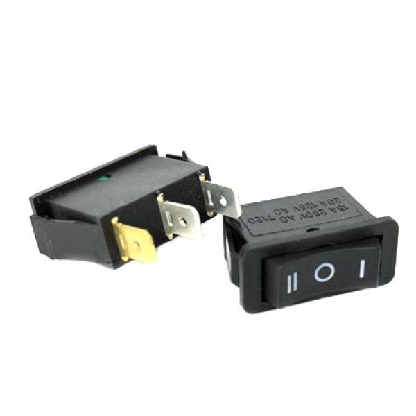 Кнопка Переключатель клавишный Газ Бензин с фиксацией 12V (On/Off/On) №131