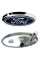 Емблема для Ford 151 x 65 мм із пружинкою / Focus 2 / C-ma x / Kuga / Mondeo / Connect / Туреччина