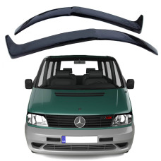 Вії фар для Mercedes-Benz Vito 638 1996-2003 на скотчі Чорні Voron glass