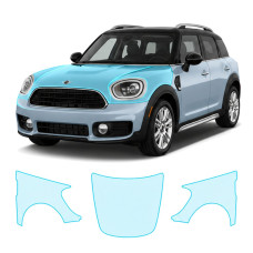 Антигравійна захисна бронеплівка за лекалами для Mini Countryman F60 2017-2020 - капот і передні крила