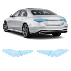 Антигравийная защитная бронепленка по лекалам для Mercedes-Benz S-Class W223 2020- задние фонари стопы
