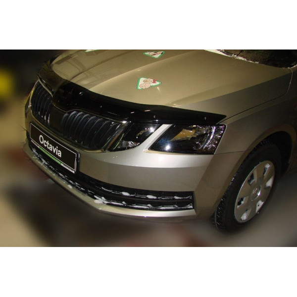 Дефлектор капота мухобойка Skoda Octavia A7 2017-