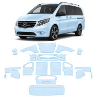Антигравійна захисна бронеплівка за лекалами для Mercedes-Benz Vito/V-Class W447 facelift 2019- повний кузов